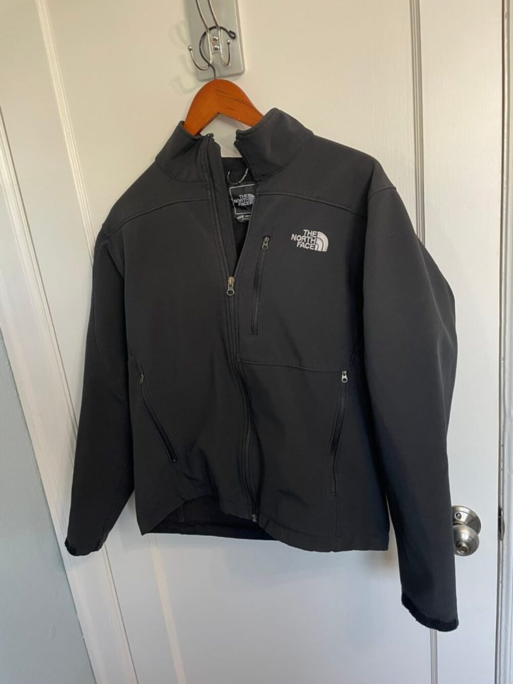 The North Face Jacket Mens Small Black Apex Bionic WindWall Softshell Full Zip